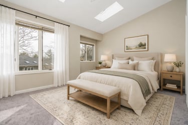 virtual staging after master bedroom