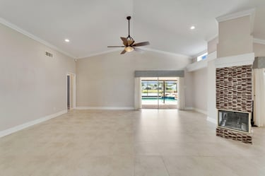 virtual staging before living room