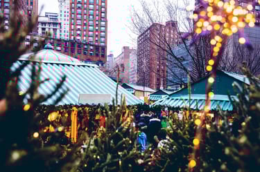 New York Christmas market at Union Square