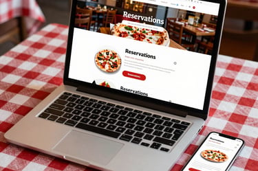 web tipo de restaurante