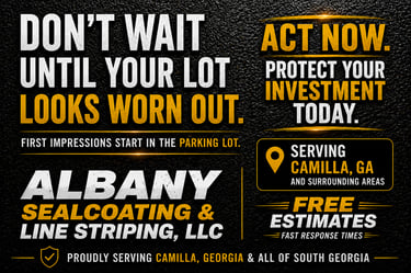 Protect Your Parking Lot with Professional Sealcoating in Camilla, Georgia