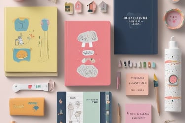 Lush garden scene with vibrant flowers and gardening tools laid out on the grass.