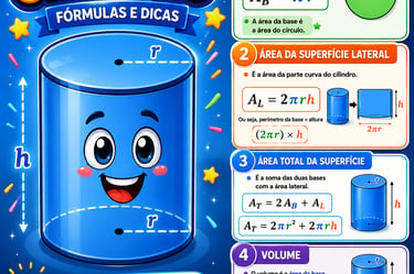 Matematic: Volume e área do cilindro.