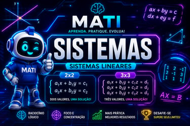 Matematic: Exercícios com sistemas lineares.
