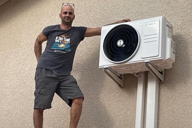 Installation climatisation Bosch par Cyril - Qualiplomberie à Charvieu-Chavagneux