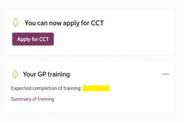 Apply for CCT with RCGP