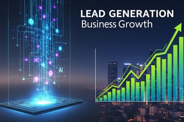 A graph showing business growth in lead generation