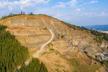 Photo d'extraction minière près de Poprad, en Slovaquie