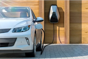 Cargador de vehiculo electrico instalado en casa