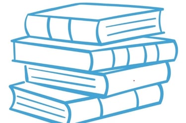 Stack of blue books icon representing extensive locksmith knowledge