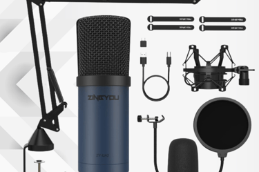 a microphone and a microphone with a microphone