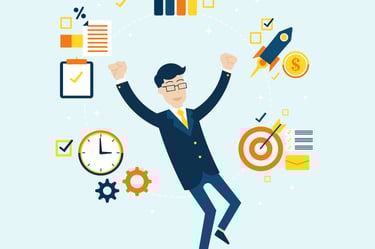 A successful person in business