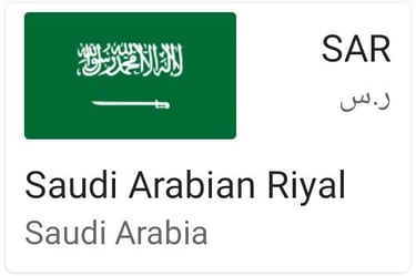 Saudi Riyal currency note - SAR - Saudi Arabia money image