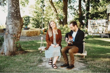 Beautiful Wedding Afternoon Drinks Reception Music Acoustic Duo West Midlands | Han & Stu