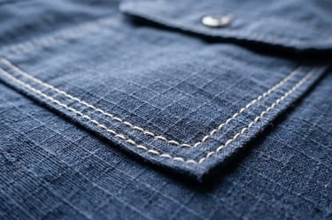 Detail serat kain ripstop anti sobek untuk bahan kemeja pdl tambang