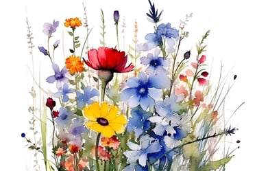 A wildflower arrangement