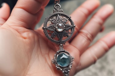 A set of tarot cards is spread out on a dark, textured surface. Three cards are prominently displayed on top of the deck, featuring vibrant and mystical illustrations. The central card showcases a figure with long red hair, surrounded by symbols and abstract designs. To the right, a card labeled 'The Hermit' depicts an antlered silhouette against a forested backdrop.