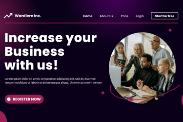 Modelo de um site que desenvolvemos.