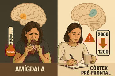 `Compulsão alimentar por estresse vs mindfulness nutricional