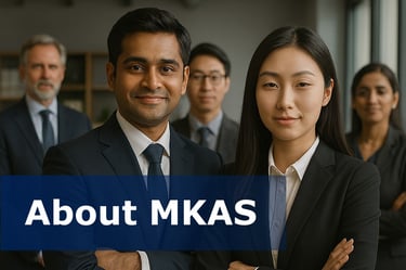 MKAS leadership team representing AML, compliance, and financial-crime learning expertise