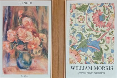 Collection of William Morris designs highlighting botanical patterns, craftsmanship, and timeless decorative art.