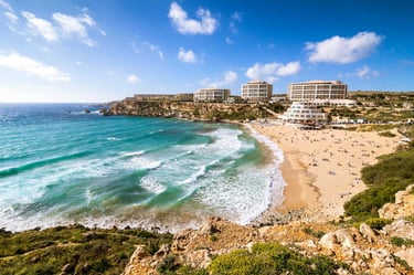 Ghajn Tuffieha Bay Malta