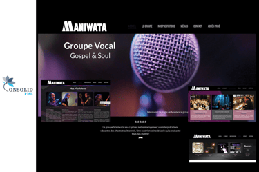 Création d'un site Internet pour une association culturelle Amboise Tours Paris