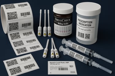 Etiquetas a gran escala para productos farmacéuticos