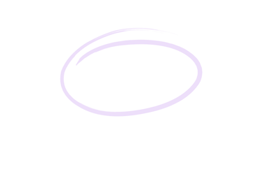 Lavender circle to emphasize copy text word "charge"
