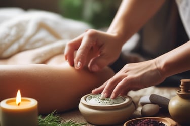 klei voor hammam massage