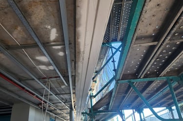 intumescent painter finishes job, Sydney Bondi