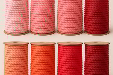 Biodegradable paper rope roll in colors – braided paper rope for packaging