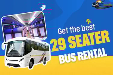 29 seater luxury bus interior and exterior view