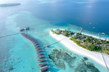 COMO Cocoa Island Maldives arial view