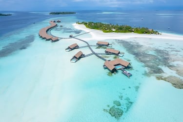 COMO Cocoa Island Maldives arial view
