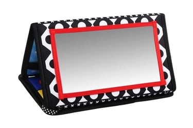 Miroir incassable noir et blanc pour bébé, stimule la conscience de soi et la motricité