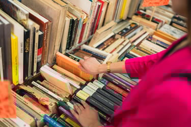 Assortment of Spanish books represents range of authentic texts used in Bay Area Spanish lessons