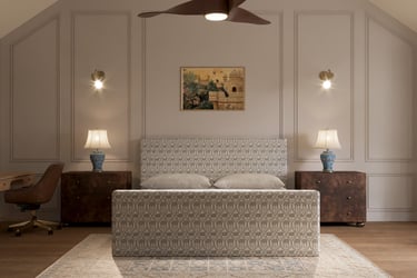 Traditional bedroom design