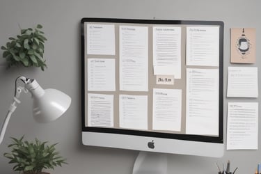 four color bottles near paint brushes