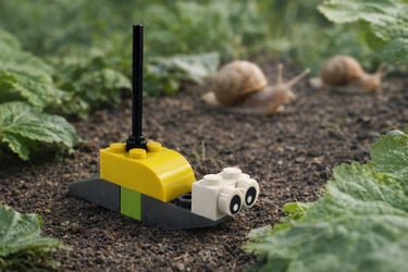 a lego - like toy with a lego - like toy car