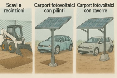 Carport fotovoltaici