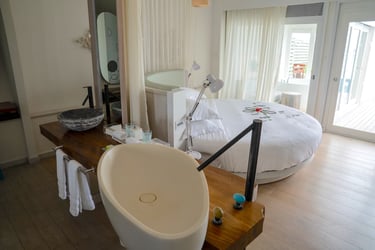 LUX South Ari Atoll Maldives one bed temptation pool water villa