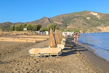 Kalamaki beach in zakynthos, just 2 km away from Villa Olga, turtle nests, landing planes spotting