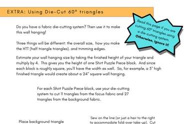 Using Die-Cut 60 triangles for HTTs