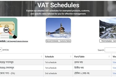VAT Schedule