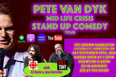  Pete Van Dyk's "Mid-Life Crisis" Stand Up Comedy Tour 