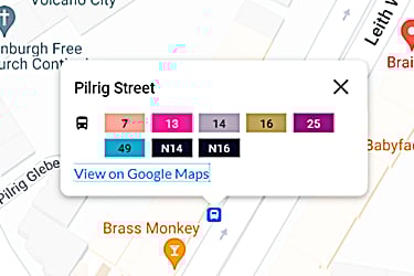 bus map edinburgh