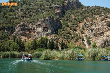  Lycian Rock Tombs in Dalyan