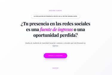 WebPro247 I LA EVALUACIÓN DE PRESENCIA SOCIAL EN EL SECTOR INMOBILIARIO