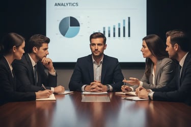 Founder handling investor Q&A calmly, demonstrating judgment and maturity during pitch discussion.